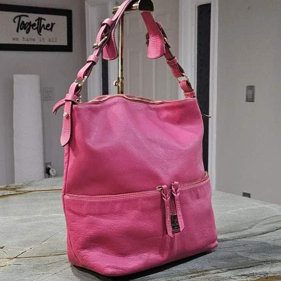 Dooney & Bourke Vibrant Pink Shoulder Bag - Picture 4 of 14